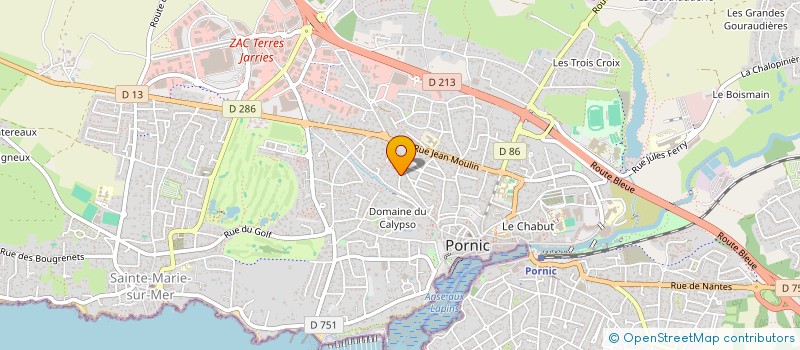 localisation de l'entreprise SCI LAURIC  PORNIC