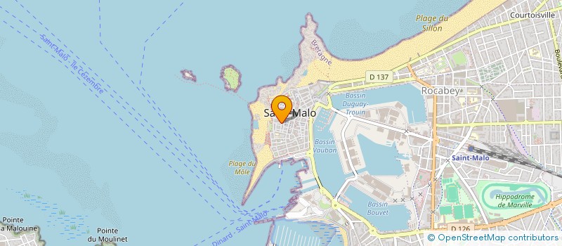 localisation de l'entreprise SCI LAURIC  SAINT-MALO