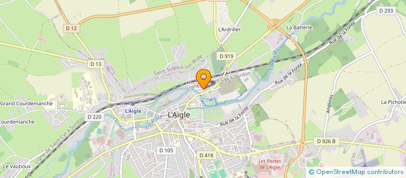 localisation de l'entreprise SCI LAURIC à L'AIGLE