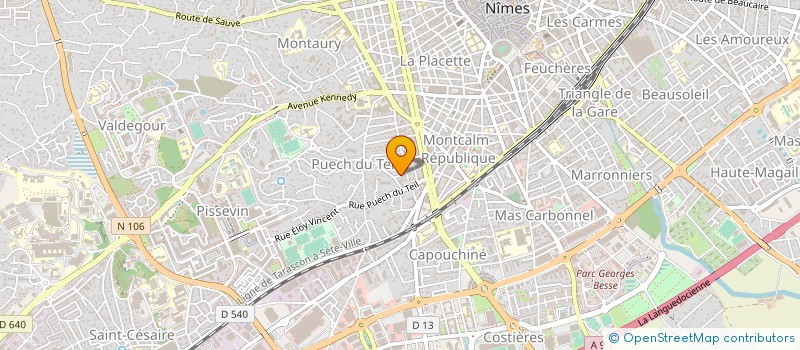 localisation de l'entreprise SCI LAURIE  NIMES