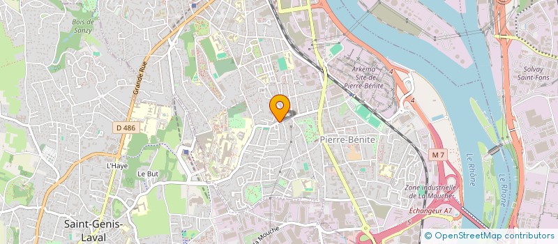 localisation de l'entreprise SCI LAURIE  OULLINS-PIERRE-BENITE