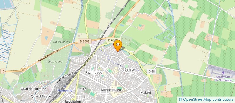 localisation de l'entreprise SCI LAURIE LISA  NARBONNE
