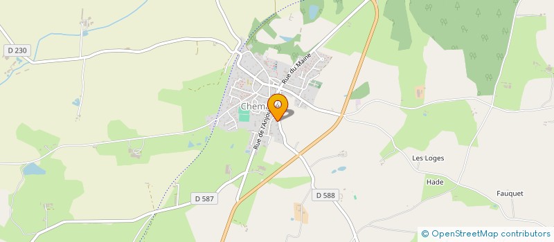 localisation de l'entreprise SCI LAURIER ROSE  CHEMAZE