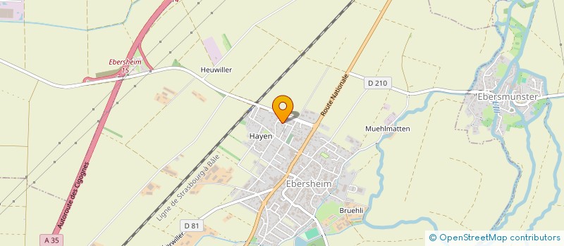 localisation de l'entreprise SCI LAURIER ROSE  SELESTAT