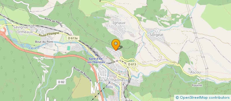 localisation de l'entreprise SCI LAURIGANE à AX-LES-THERMES