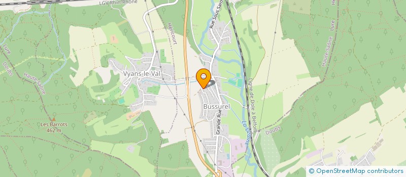 localisation de l'entreprise SCI LAURILLARD  VYANS-LE-VAL