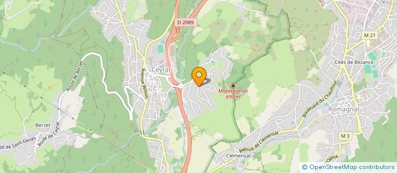 localisation de l'entreprise SCI LAURILLARD  CEYRAT