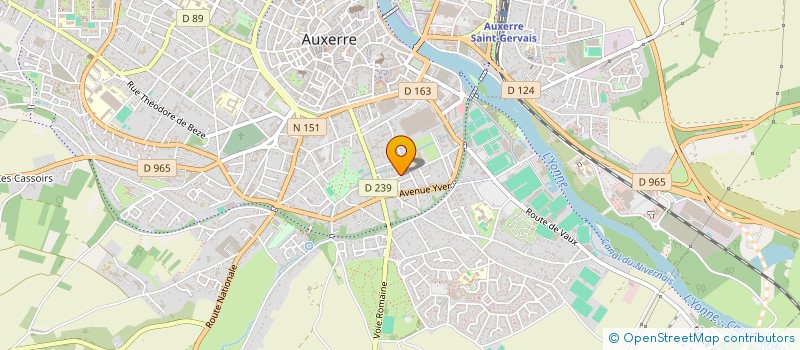 localisation de l'entreprise SCI LAURIMAX à AUXERRE