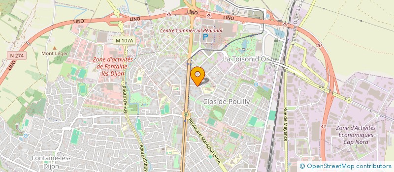 localisation de l'entreprise SCI LAURIMO à DIJON