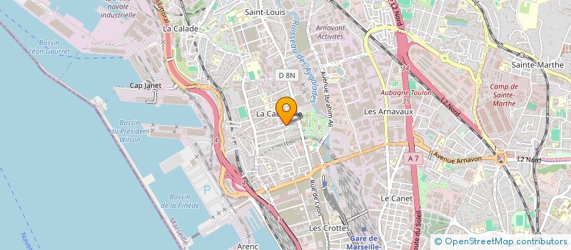 localisation de l'entreprise SCI LAURIMO à MARSEILLE
