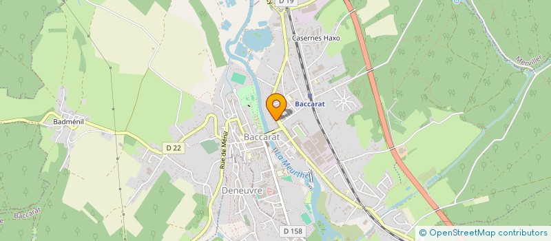 localisation de l'entreprise SCI LAURINA  BACCARAT