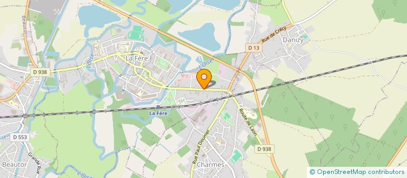 localisation de l'entreprise SCI LAURINDIA à LA FERE