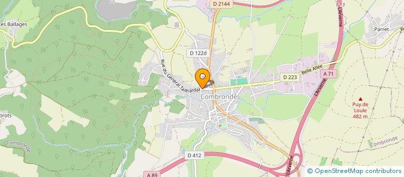 localisation de l'entreprise SCI LAURINE  COMBRONDE