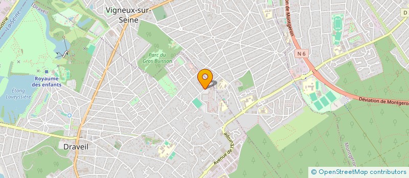localisation de l'entreprise SCI LAURINE à DRAVEIL