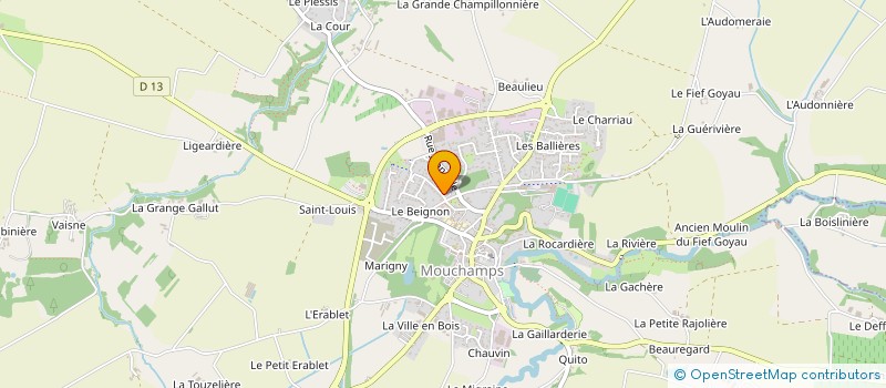 localisation de l'entreprise SCI LAURINNE  MOUCHAMPS