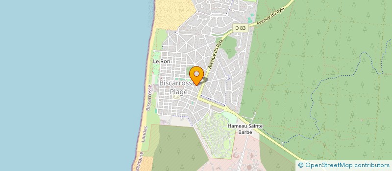 localisation de l'entreprise SCI LAURIOL-ESCANDE  BISCARROSSE