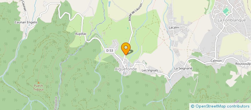 localisation de l'entreprise SCI LAURION-TISSERAND  AIGUEFONDE