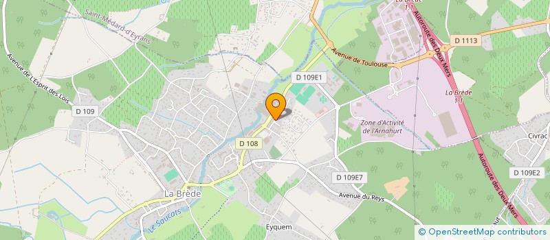 localisation de l'entreprise SCI LAURISA  LA BREDE