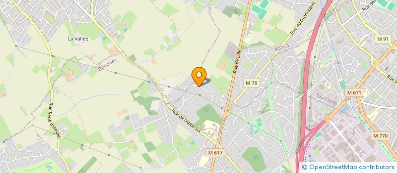 localisation de l'entreprise SCI LAURISTON CROIX BLANCHE à RONCQ