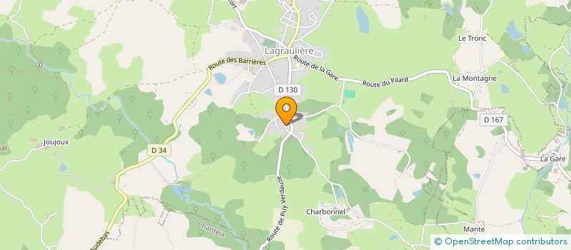 localisation de l'entreprise SCI LAURJET  LAGRAULIERE