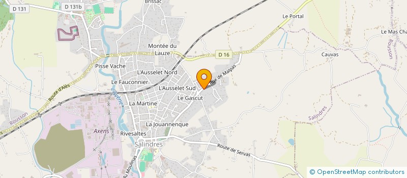 localisation de l'entreprise SCI LAURNI  SALINDRES