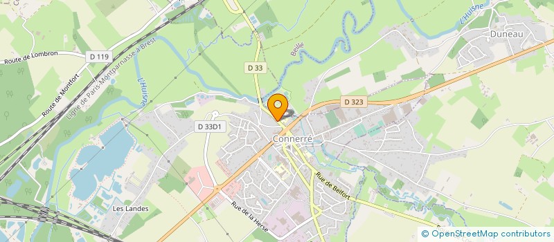 localisation de l'entreprise SCI LAUROX  TUFFE-VAL-DE-LA-CHERONNE