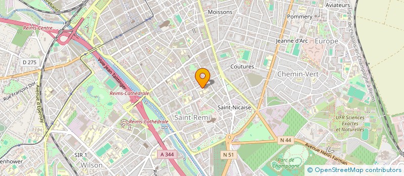 localisation de l'entreprise SCI LAURY  REIMS