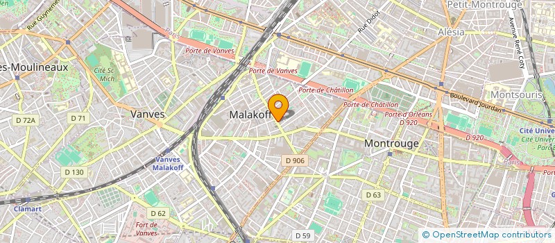 localisation de l'entreprise SCI LAURY  MALAKOFF