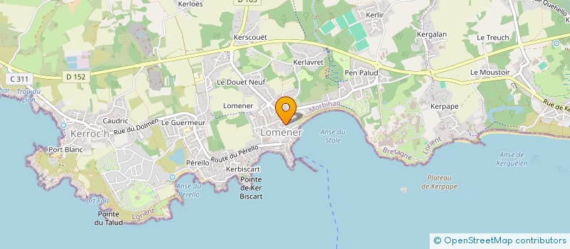 localisation de l'entreprise SCI LAURYAN à PLOEMEUR