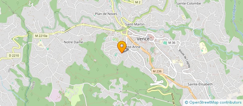 localisation de l'entreprise SCI LAURYANN à VENCE