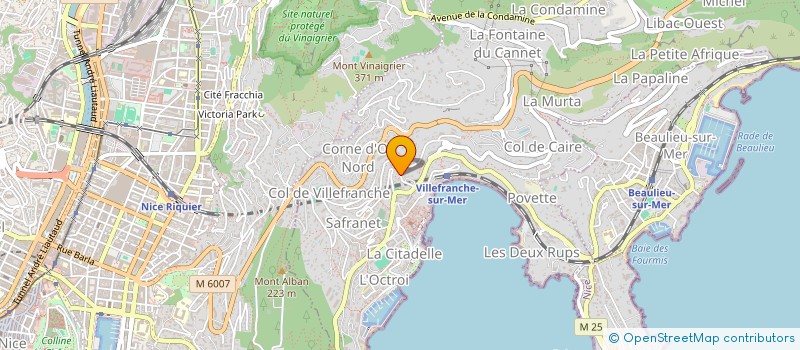 localisation de l'entreprise SCI LAURYFRANC à VILLEFRANCHE-SUR-MER