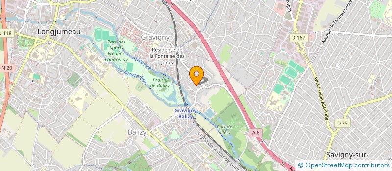 localisation de l'entreprise SCI LAURYVANN à LONGJUMEAU