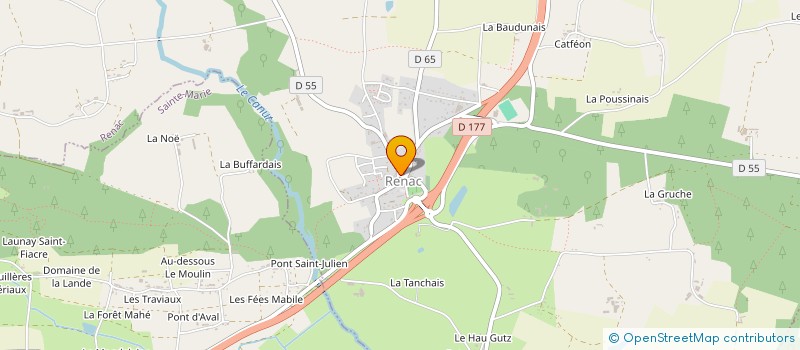 localisation de l'entreprise SCI LAUS  RENAC