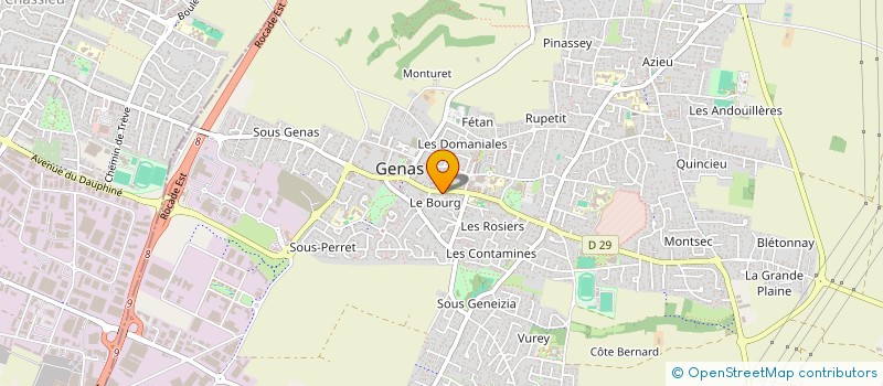 localisation de l'entreprise SCI LAUSAM  GENAS