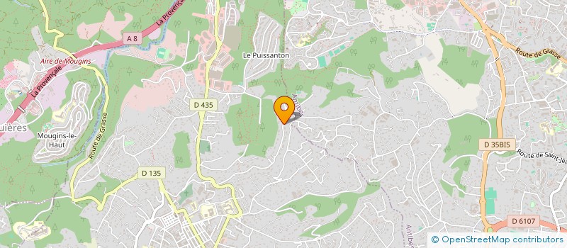 localisation de l'entreprise SCI LAUSE à VALLAURIS