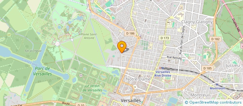 localisation de l'entreprise SCI LAUSTAL à VERSAILLES