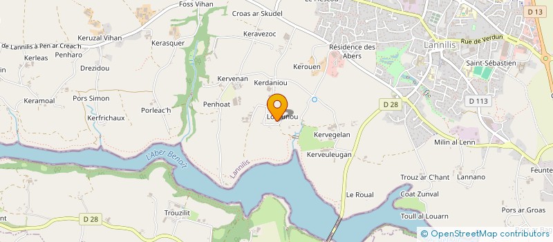 localisation de l'entreprise SCI LAUSTENA 29  LANNILIS