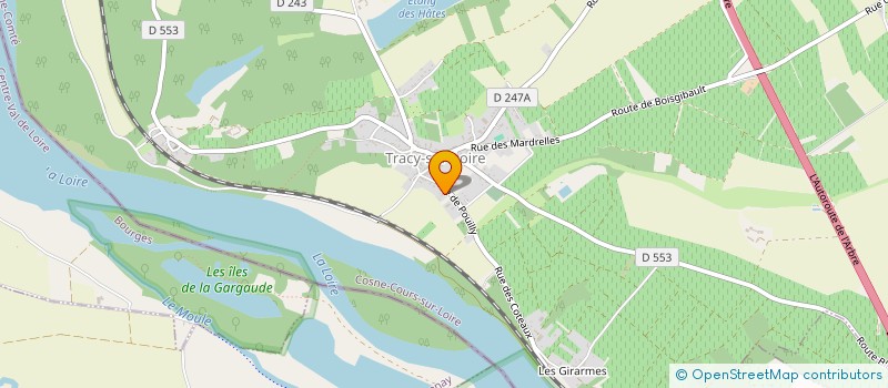 localisation de l'entreprise SCI LAUSYL à TRACY-SUR-LOIRE