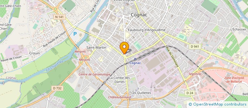 localisation de l'entreprise SCI LAUTELLE à COGNAC