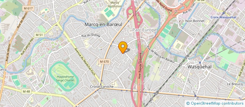 localisation de l'entreprise SCI LAUTOINE à MARCQ-EN-BARŒUL
