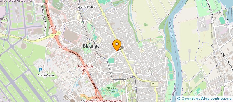 localisation de l'entreprise SCI LAUTREC  BLAGNAC