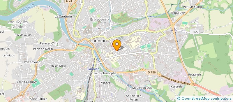 localisation de l'entreprise SCI LAUTY  LANNION