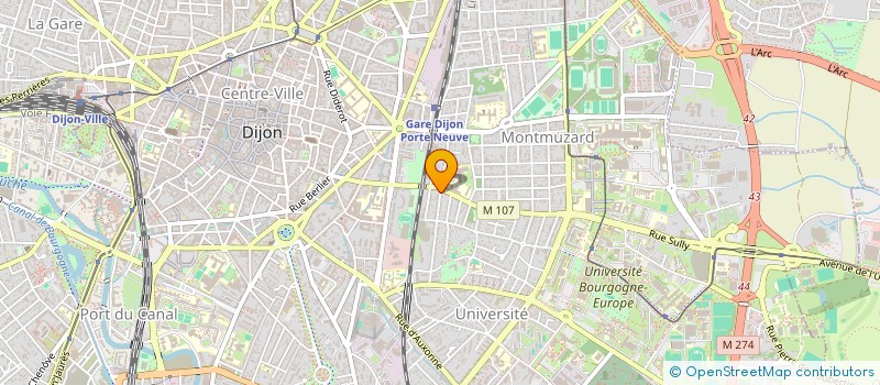 localisation de l'entreprise SCI LAUV  DIJON