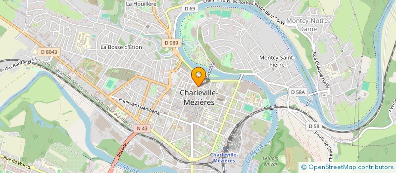 localisation de l'entreprise SCI LAUVER à CHARLEVILLE-MEZIERES