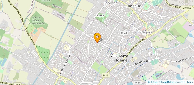 localisation de l'entreprise SCI LAUVIAH à VILLENEUVE-TOLOSANE