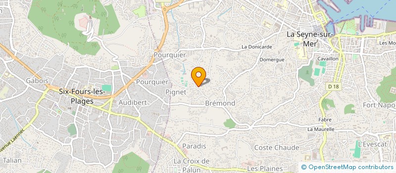 localisation de l'entreprise SCI LAUVIAH à LA SEYNE-SUR-MER