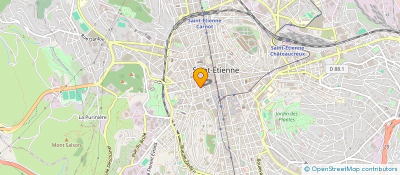 localisation de l'entreprise SCI LAUVINOL  SAINT-ETIENNE