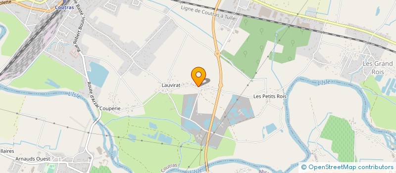 localisation de l'entreprise SCI LAUVIRAT  COUTRAS