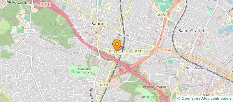 localisation de l'entreprise SCI LAUVIV  SANNOIS