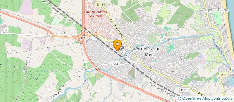 localisation de l'entreprise SCI LAUVIVE  ARGELES-SUR-MER